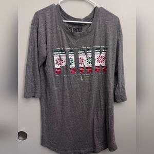 Pink Holiday Christmas Sleep Shirt